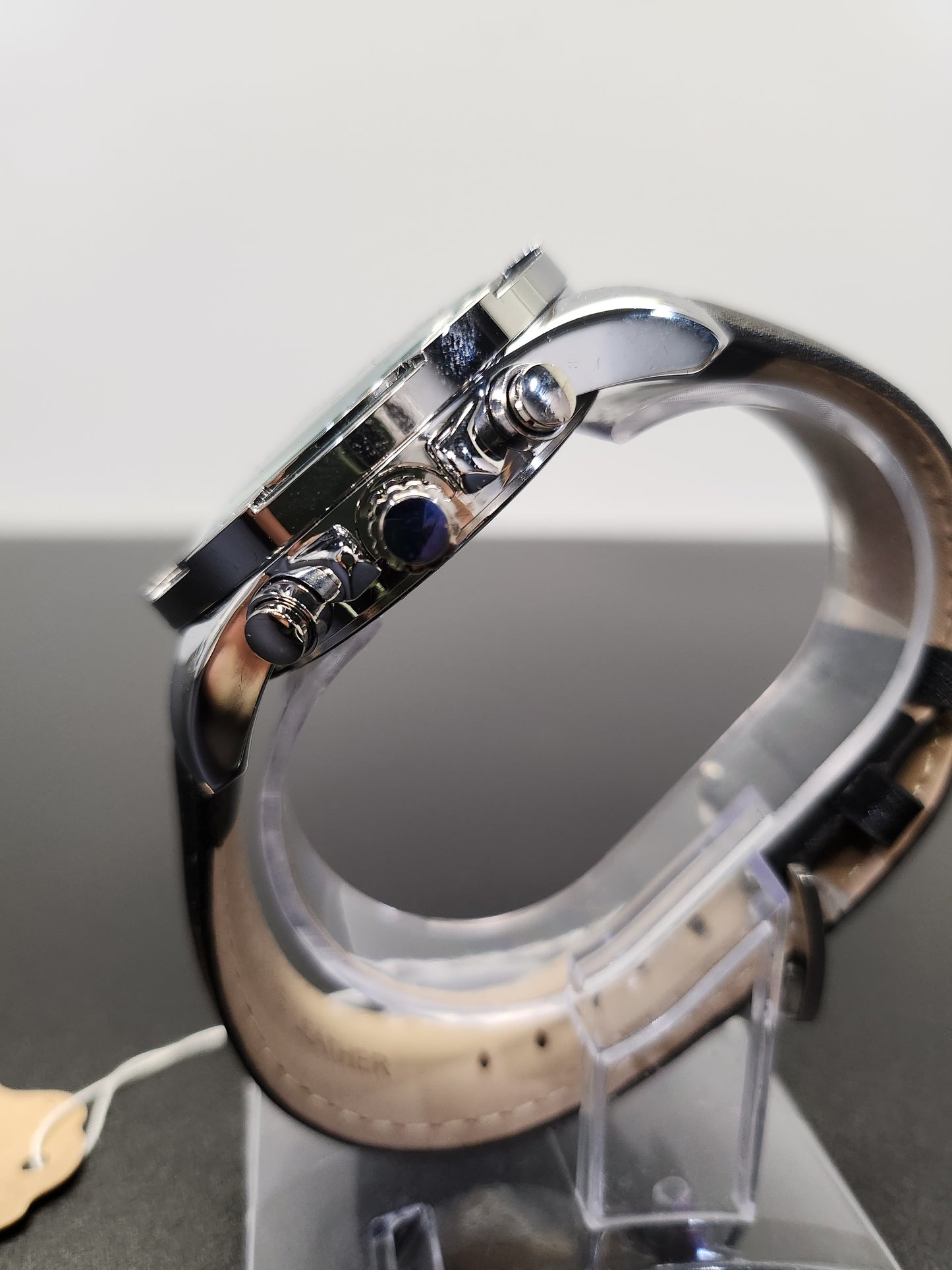 SKMEI 43mm Sports Watch with Leather Strap