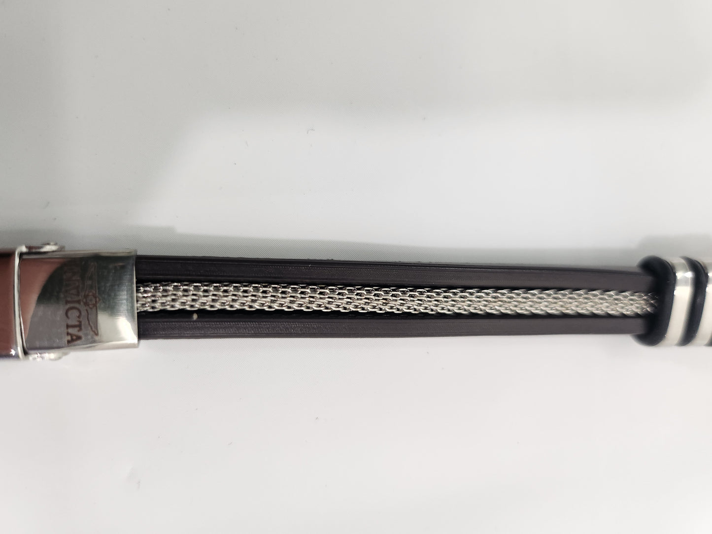 Invicta Elements Rose Gold and Stainless Steel, Silicone Bracelet