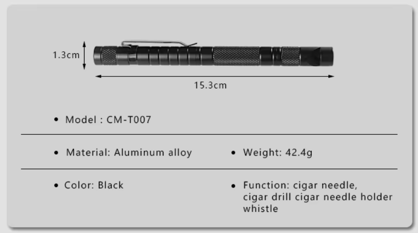 3 IN 1 Needle Cigar Punch